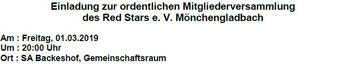 Read more about the article Mitgliederversammlung 2020 am 06.03.2020